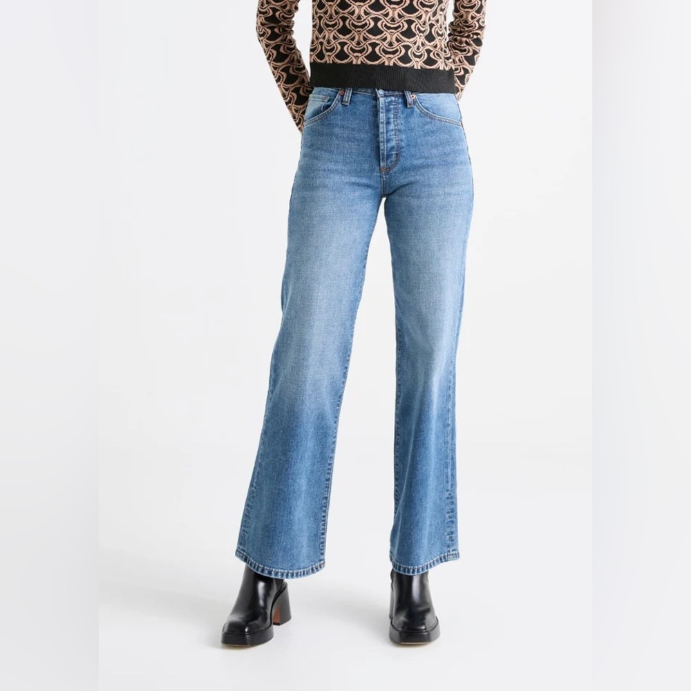 DU/ER Classic Blue Flare Jeans sz 34
